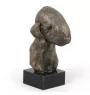 Terrier De Bedlington, Bedlington Terrier - Statue de chien, buste sur socle en pierre, sculpture, trophée pour exposition canine par la marque Art-Dog