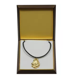 Belgischer Schäferhund - Hundehalsband in Geschenkbox, vergoldeter Anhänger für Hundefans, auffälliger Schmuck von Art-Dog