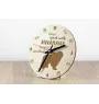 Bergamasco Shepherd Dog, Bergamasco Sheepdog - clock with dog, wooden clock with engraving, personalised clock by Art-Dog
