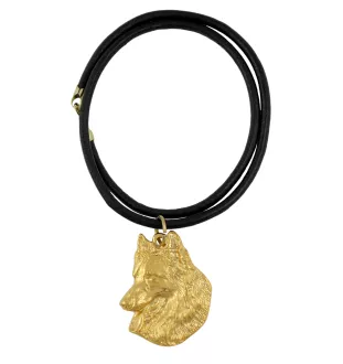 Belgischer Schäferhund - Hundehalsband, vergoldeter Anhänger für Hundefans, einzigartiger Schmuck der Marke Art-Dog