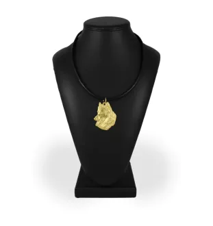 Belgian Shepherd Dog, Belgian Sheepdog - Dog necklace, gold-plated pendant for dog fan, unique jewellery by Art-Dog brand