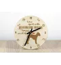 Bedlington Terrier, Rothbury Terrier - Uhr mit Hund, Holzuhr mit Gravur, personalisierte Uhr von Art-Dog