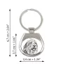 Berger Bergamasque, Berger de Bergame - porte-clés avec chien, porte-clés imprimé, breloque personnalisée de la marque Art-Dog