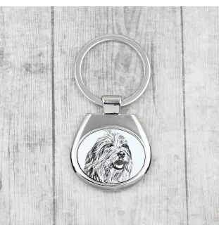 Bergamasco Shepherd Dog, Bergamasco Sheepdog - keychain with a dog, keychain with a print, personalized pendant from the Art-Dog brand