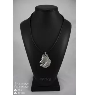 Chiens de Berger Belge - Collier de chien dans une boîte cadeau, médaillon argenté pour fan de chien, pendentif remarquable de la marque Art-Dog