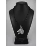 Azawakh, Tuareg Sloughi I - Dog necklace in gift box, silver-plated locket for dog fan, striking pendant by Art-Dog brand