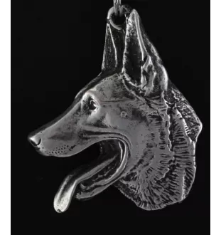 Azawakh, Azawagh I - Collier de chien dans une boîte cadeau, médaillon argenté pour fan de chien, pendentif remarquable de la marque Art-Dog