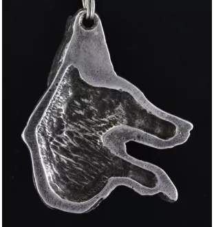 Azawakh, Azawagh I - Collier de chien dans une boîte cadeau, médaillon argenté pour fan de chien, pendentif remarquable de la marque Art-Dog