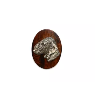 Bedlington Terrier, Rothbury Terrier, Rodbery Terrier - Dog show brooch, starter number clip, dog pin by Art-Dog