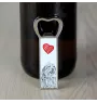 Bergamasker Hirtenhund, Berger de bergame - Flaschenöffner mit Hund, personalisierter Flaschenöffner für den Kühlschrank, ein einzigartiges Geschenk für Männer von der Marke Art-Dog