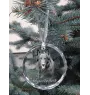Chiens de Berger Belge - boule de Noël en cristal avec une photo, photo de chien dans le cristal, décoration personnalisée pour sapin de Noël de la marque Art-Dog