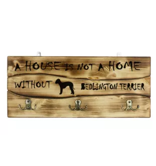 Bedlington Terrier, Rothbury Terrier - Kleiderständer mit Hund, Ausstellung von Medaillen, Dekoration für Zuhause der Marke Art-Dog