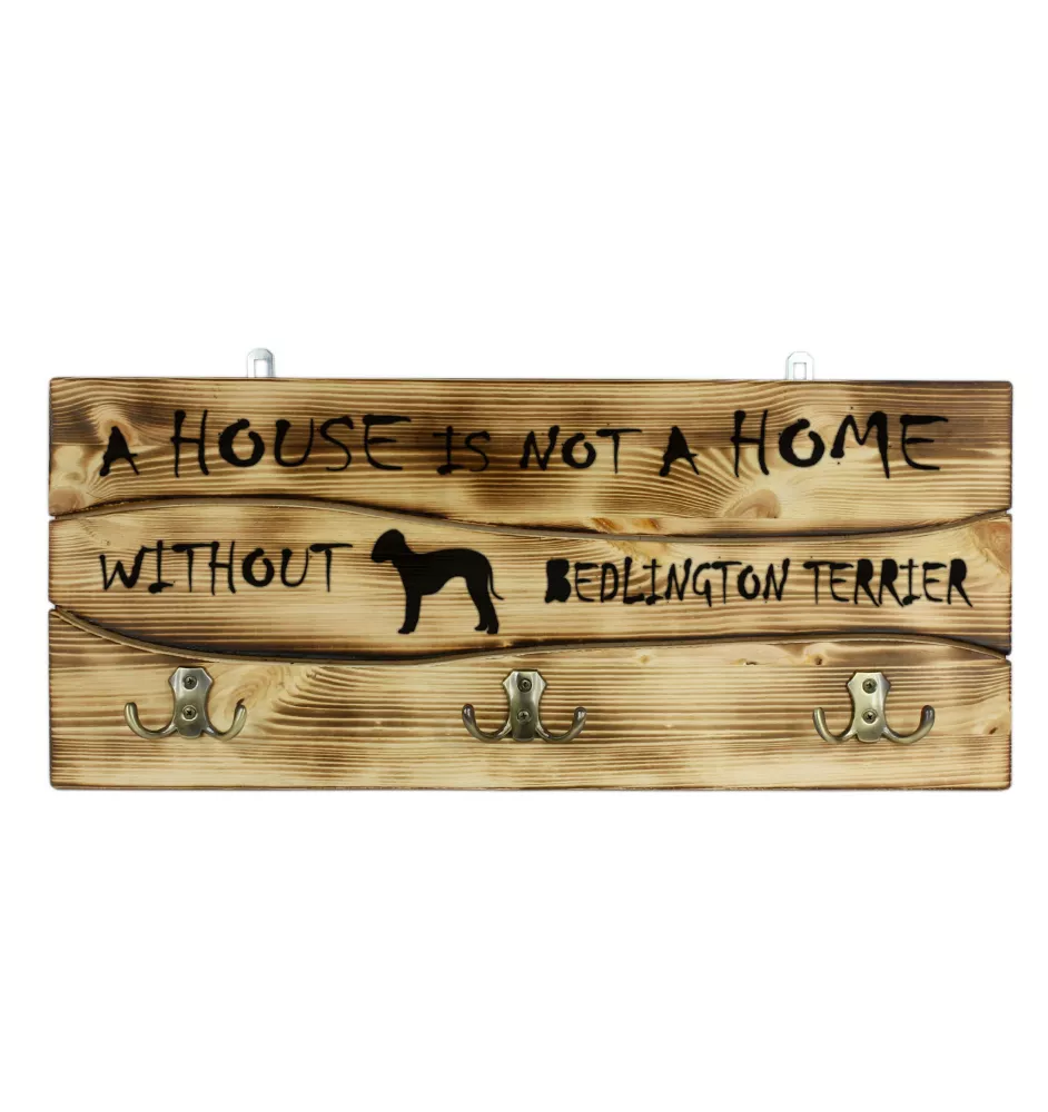 Bedlington Terrier, Rothbury Terrier - Kleiderständer mit Hund, Ausstellung von Medaillen, Dekoration für Zuhause der Marke Art-Dog