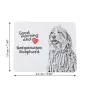 Bergamasker Hirtenhund, Berger de bergame - Mauspad mit Druck, personalisiertes Mauspad mit Hund, einzigartiges Gadget für Büroangestellte von Art-Dog.