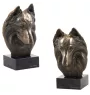 Chiens de Berger Belge - Statue de chien, buste sur socle en pierre, sculpture, trophée pour exposition canine par la marque Art-Dog