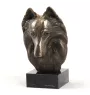 Chiens de Berger Belge - Statue de chien, buste sur socle en pierre, sculpture, trophée pour exposition canine par la marque Art-Dog