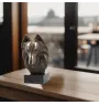 Belgischer Schäferhund - Hundestatue, Büste auf Steinsockel, Skulptur, Trophäe für Hundeausstellung der Marke Art-Dog