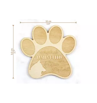 Belgischer Schäferhund - Tasse Untersetzer, graviert Untersetzer mit Hund, Geschenk für Hundeliebhaber von Art-Dog Marke