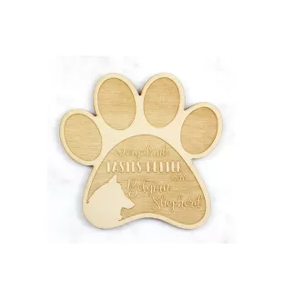 Belgischer Schäferhund - Tasse Untersetzer, graviert Untersetzer mit Hund, Geschenk für Hundeliebhaber von Art-Dog Marke