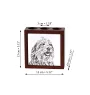 Bergamasco Shepherd Dog, Bergamasco Sheepdog - pen holder with a dog, desk organizer with a print, personalized desk decoration from the Art-Dog brand.