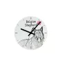 Bergamasco Shepherd Dog, Bergamasco Sheepdog - wall clock with a dog, shelf clock with a print, personalized home decoration from the Art-Dog brand