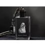 Bergamasco Shepherd Dog, Bergamasco Sheepdog - Crystal key ring with dog photo, illuminated key ring, unique gift by Art-Dog brand