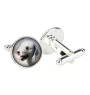 Terrier De Bedlington, Bedlington Terrier - boutons de manchette, décoration de chemise, pendentif de chemise de la marque Art-Dog