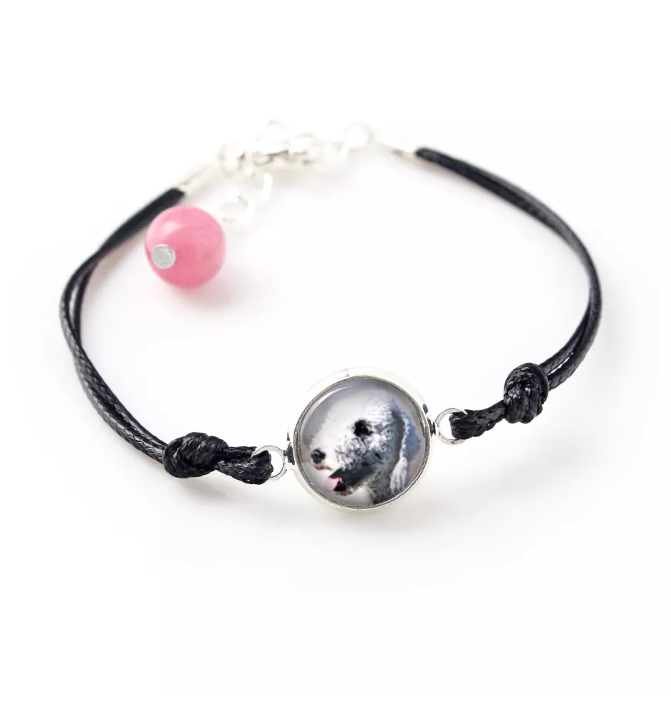 Bedlington Terrier, Rothbury Terrier - Armband mit Ihrem Foto handgefertigt, einzigartiger Schmuck der Marke Art-Dog