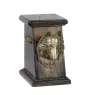 Belgian Shepherd Dog, Belgian Sheepdog - urn for dog ashes, elegant urn with a statue, commemorative urn with a bust of a dog by Art-Dog brand
