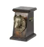 Belgian Shepherd Dog, Belgian Sheepdog - urn for dog ashes, elegant urn with a statue, commemorative urn with a bust of a dog by Art-Dog brand