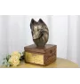 Belgian Shepherd Dog, Belgian Sheepdog - urn for dog ashes with a statuette, small urn for a dog, personalized urn with a bust of a dog by Art-Dog brand