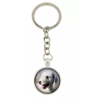 Terrier De Bedlington, Bedlington Terrier - porte-clés dans une boîte, photo personnelle, porte-clés de la marque Art-Dog