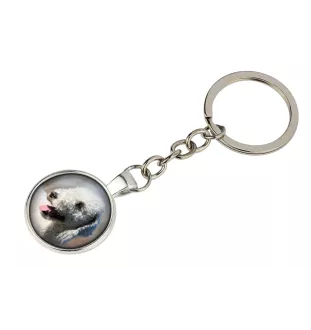 Bedlington Terrier brelok w pudełku ze zdjęciem Art-Dog