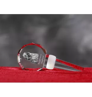 Berger Bergamasque, Berger de Bergame - Bouchon de bouteille en cristal, bouchon de vin unique avec photo, cadeau personnalisé pour sommelier par la marque Art-Dog