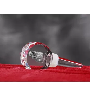 Bergamasco Shepherd Dog, Bergamasco Sheepdog - Crystal bottle stopper, unique wine stopper with photo, personalised gift for sommelier by Art-Dog brand