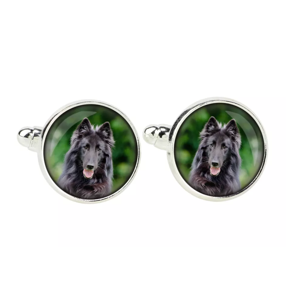 Belgian Shepherd Dog, Belgian Sheepdog - cufflinks, a shirt accessory, a shirt pendant from the Art-Dog brand