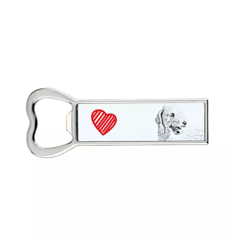 Terrier De Bedlington, Bedlington Terrier - ouvre-bouteille avec chien, ouvre-bouteille personnalisé pour réfrigérateur, cadeau unique pour homme de la marque Art-Dog