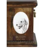 Bedlington Terrier, Rothbury Terrier - Gedenktafel mit einem Foto eines Hundes, Grabplatte mit Druck, personalisierte ovale Platte der Marke Art-Dog