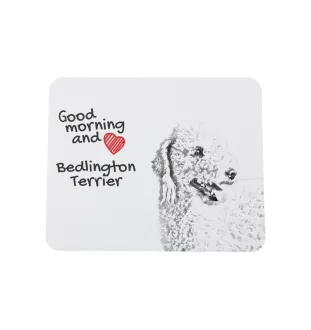 Terrier De Bedlington, Bedlington Terrier - tapis de souris personnalisé avec impression, tapis de souris personnalisé avec chien, accessoire unique pour employé de bureau de la marque Art-Dog