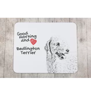 Terrier De Bedlington, Bedlington Terrier - tapis de souris personnalisé avec impression, tapis de souris personnalisé avec chien, accessoire unique pour employé de bureau de la marque Art-Dog