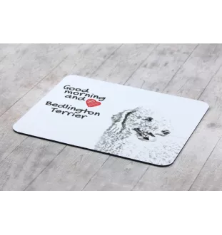 Terrier De Bedlington, Bedlington Terrier - tapis de souris personnalisé avec impression, tapis de souris personnalisé avec chien, accessoire unique pour employé de bureau de la marque Art-Dog