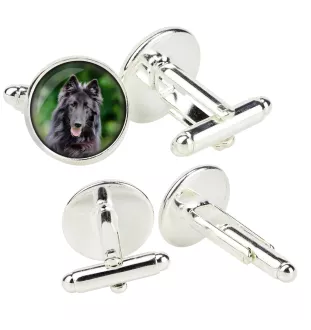 Belgian Shepherd Dog, Belgian Sheepdog - cufflinks in a box, handmade jewelry, product of the Art-Dog brand