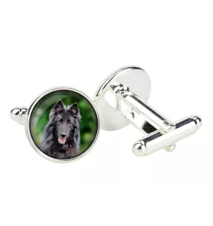Chiens de Berger Belge - Boutons de manchette dans une boîte, bijoux faits à la main, produit de la marque Art-Dog