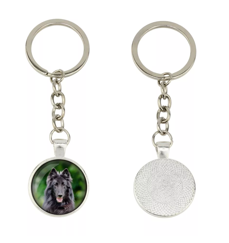 Belgian Shepherd Dog, Belgian Sheepdog - keychain in a box, own photo, keychain pendant from Art-Dog brand