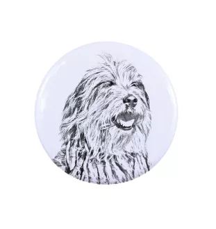 Bergamasco przypinka z psem mała Art-Dog