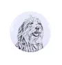 Bergamasco Shepherd Dog, Bergamasco Sheepdog - pin with your dog, add your own photo, Art-Dog brand