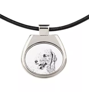 Bedlington Terrier zawieszka naszyjnik z psem Art-Dog
