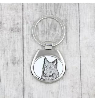 Belgian Shepherd Dog, Belgian Sheepdog - keychain with a dog, keychain with a print, personalized pendant from the Art-Dog brand