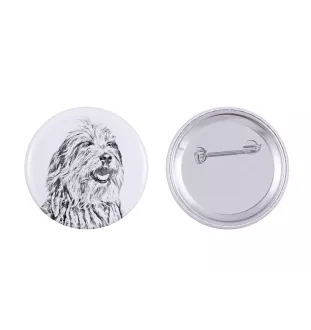 Bergamasco przypinka z psem duża Art-Dog