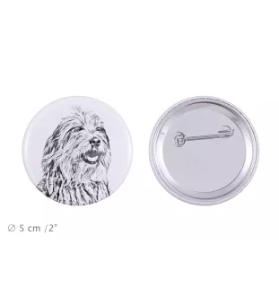 Bergamasco przypinka z psem duża Art-Dog